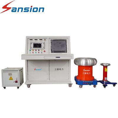 5kVA 50kV Power Frequency PD-Free Test System with Motorized Console and Voltage Divider Testing Equipment for Transformer Switchgear CT PT GIS Cable Insulation Testing