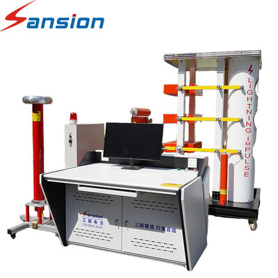 High Energy Lightning Impulse Voltage Generator Impulse Withstand Test System For Reactor, Lightning Arrester and HV Bushing Testing
