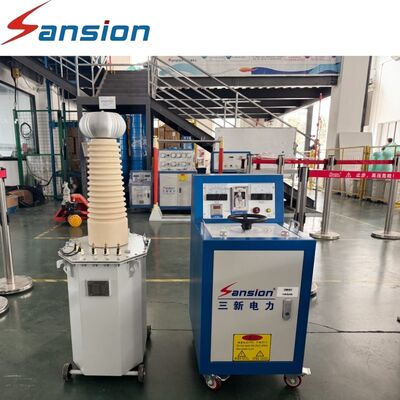 100kV Power Frequency AC Withstand Test System 20 kVA Oil-Immersed Testing Transformer for Medium Voltage Power Equipment Switchgear Transformer Insulation Testing