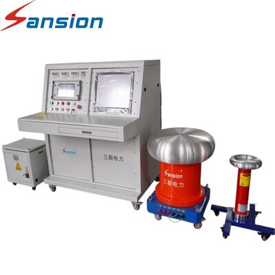 Partial Discharge High-Voltage Test System with Capacitive Divider and Electric Control Console for Electrical Laboratories Transformer Switchgear Cable Insulation Testing Equipment