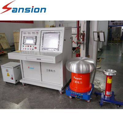 Partial Discharge High-Voltage Test System with Capacitive Divider and Electric Control Console for Electrical Laboratories Transformer Switchgear Cable Insulation Testing Equipment
