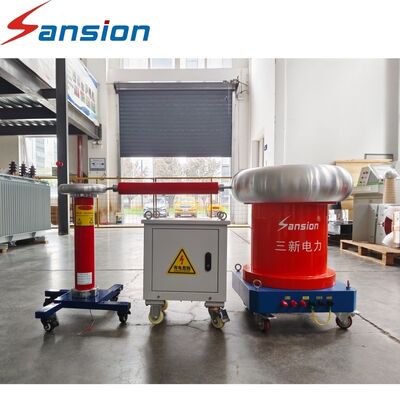 Low Partial Discharge 50kV AC Withstand Testing Equipment 5kVA Power Frequency Test System with Electric Control Console for High Voltage Insulation Evaluation